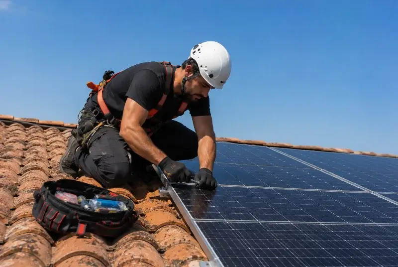Maintenance et monitoring de panneaux solaires à Rioux
