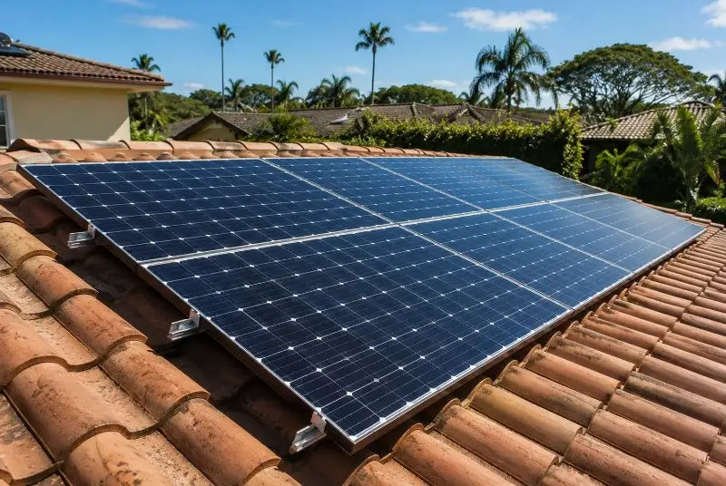 Installation de panneaux solaires à Rioux